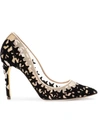 RUPERT SANDERSON RUPERT SANDERSON STAR PRINT PUMPS - NEUTRALS