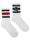 GUCCI SOCKS WITH PANTHER FACE PATCH,10674938