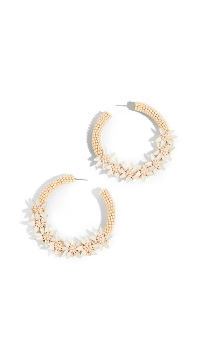 Deepa Gurnani Deepa By  Tyla Earrings In Peach