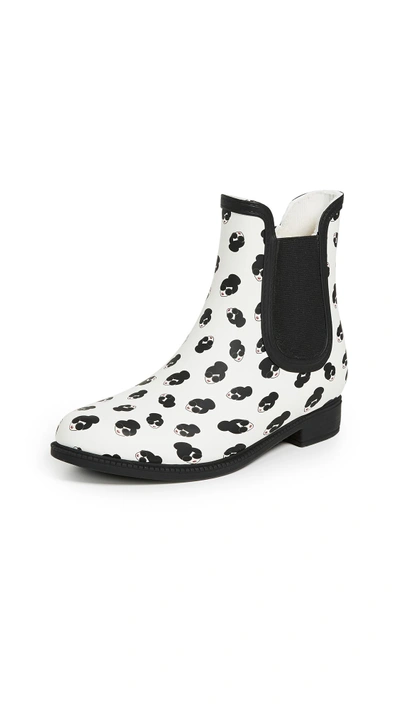 Alice And Olivia Rainely Rubber Gored Rain Boots In Multi