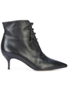 PAUL ANDREW PAUL ANDREW LACE-UP ANKLE BOOTS - BLACK
