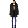 KENZO KENZO BLACK TECHNICAL CANVAS PARKA