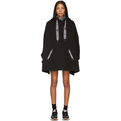 Opening Ceremony Logo Pullover Poncho Hoodie In Black