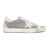GOLDEN GOOSE SILVER LIMITED EDITION CRYSTAL GALAXY SUPERSTAR SNEAKERS