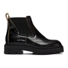 MARNI MARNI BLACK TREADED CHELSEA BOOTS