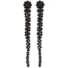 Simone Rocha Pendant Drop Earrings In Black