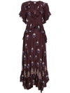 WARM WARM LONG EMBROIDERED DRESS