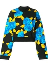 MSGM CROPPED JERSEY SWEATER