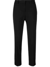 Theory Slim-fit Cropped Trousers In Black