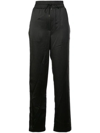 Off-white Equestrian Pajama Black Crepe-de-chine Trousers