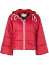 GUCCI GUCCI SHORT PADDED JACKET - RED
