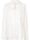 LEMAIRE LEMAIRE HIGH COLLAR SHIRT - WHITE