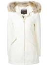 Woolrich Padded Down Parka In White