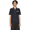 THOM BROWNE THOM BROWNE NAVY AND RED BICOLOR POLO