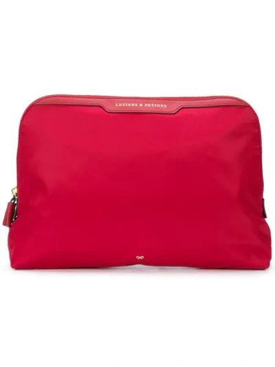 Anya Hindmarch Lotions & Potions Nylon Case - Red