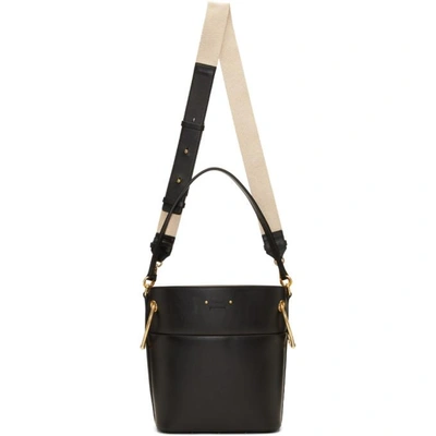 Chloé Roy Small Smooth Calf Leather Bucket Bag In Black