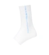 PRADA LOGO OPEN-TOE SOCKS,P00338883