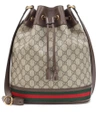 Gucci Small Ophidia Gg Supreme Bucket Bag In Neutral
