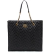 GUCCI GG MARMONT LARGE LEATHER TOTE,P00334483
