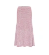 VICTORIA BECKHAM 羊毛混纺中长半身裙,P00324137