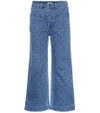 ULLA JOHNSON NIKO POLKA-DOT FLARED JEANS,P00334086