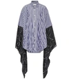 BALENCIAGA KIMONO-SLEEVE COTTON SHIRT,P00329262