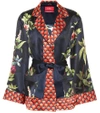 F.R.S FOR RESTLESS SLEEPERS GIOCASTA PRINTED SILK JACKET,P00336945