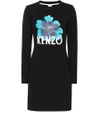 KENZO EMBROIDERED COTTON DRESS,P00332571