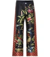 F.R.S FOR RESTLESS SLEEPERS Ceo printed silk pajama pants,P00336946