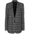 ACNE STUDIOS 格纹羊毛混纺西装式外套,P00340183