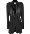 ALEXANDER MCQUEEN WOOL AND SILK-BLEND BLAZER,P00341647