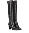 JIMMY CHOO MADALIE 80 LEATHER BOOTS,P00338606