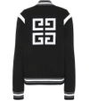 GIVENCHY KNITTED WOOL VARSITY CARDIGAN,P00331126