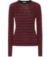 SAINT LAURENT STRIPED COTTON SHIRT,P00342546