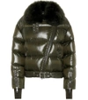 MONCLER Foulque fur-trimmed down jacket,P00341581