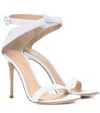 GIANVITO ROSSI EXCLUSIVE TO MYTHERESA.COM - CROSS STRAP LEATHER SANDALS,P00337808