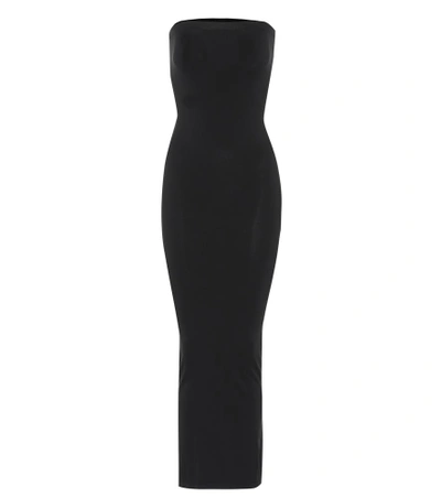 Wolford Fatal Cut Out Midi Dress In Black