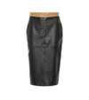 VICTORIA BECKHAM LEATHER PENCIL SKIRT,P00324141