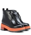 MARNI LEATHER ANKLE BOOTS,P00329380