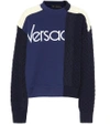 VERSACE PATCHWORK WOOL AND COTTON jumper,P00338967