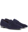 BOUGEOTTE FLANEUR SUEDE LOAFERS,P00339260