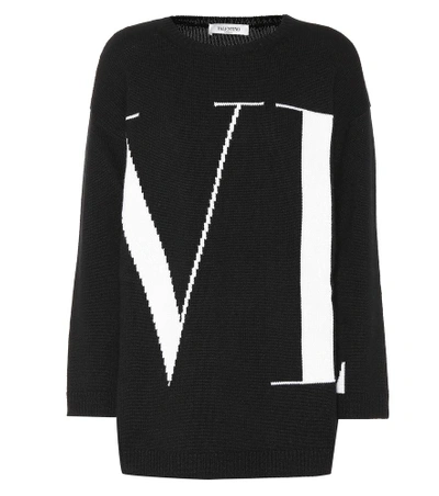Valentino Logo Jumper - 黑色 In Black