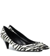 SAINT LAURENT CALF HAIR ZEBRA-PRINTED PUMPS,P00343679