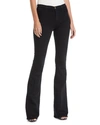 Frame Le Forever Karlie Flare High-rise Jeans In Noir