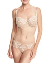 Lise Charmel Guipure Charming Lace Demi-cup Bra In Amber Nacre
