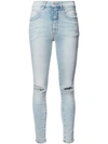 ADAPTATION ripped seamed skinny jeans