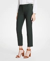 Ann Taylor The Petite Ankle Pant In Dense Twill - Curvy Fit In Andalucian Olive