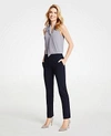 Ann Taylor The Ankle Pant In Seasonless Stretch In Perfect Navy