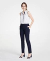 Ann Taylor The Ankle Pant In Seasonless Stretch - Curvy Fit In Perfect Navy