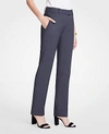 ANN TAYLOR THE PETITE STRAIGHT PANT IN TROPICAL WOOL - CURVY FIT,474770